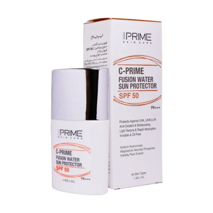 فلوئید ضدآفتاب حاوی ویتامین C وSPF50 فیوژن واتر پرایم