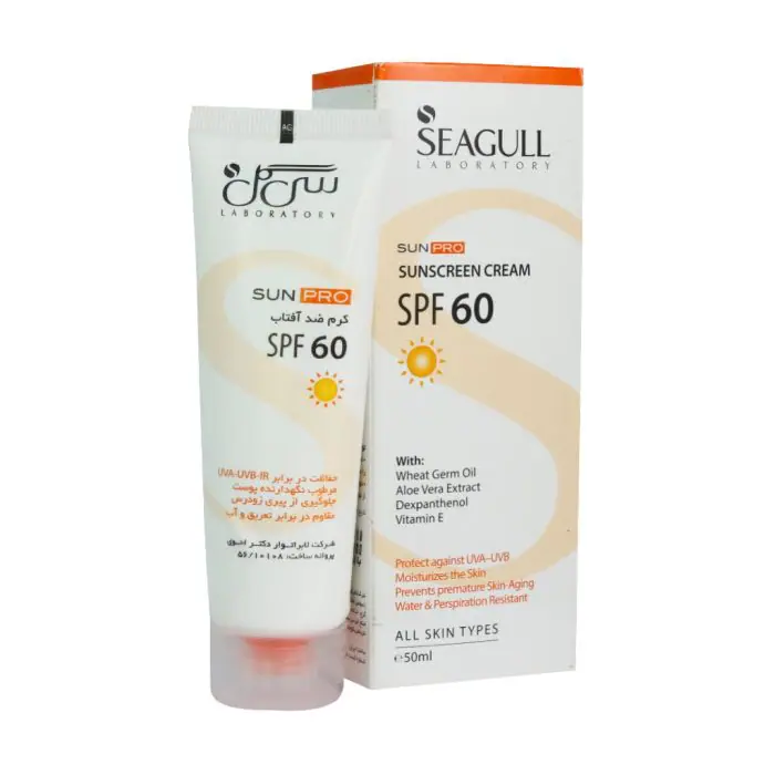 کرم ضد آفتاب فاقد رنگ SPF60سی گل